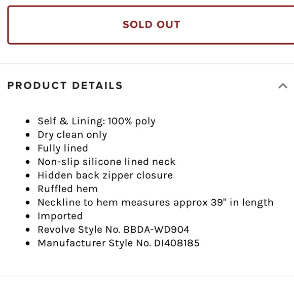 BB Dakota Dress - Picture 4 of 4